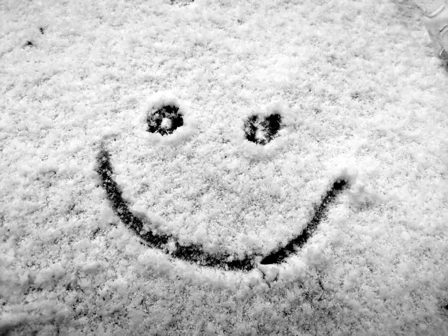 A graffiti of a smiling face