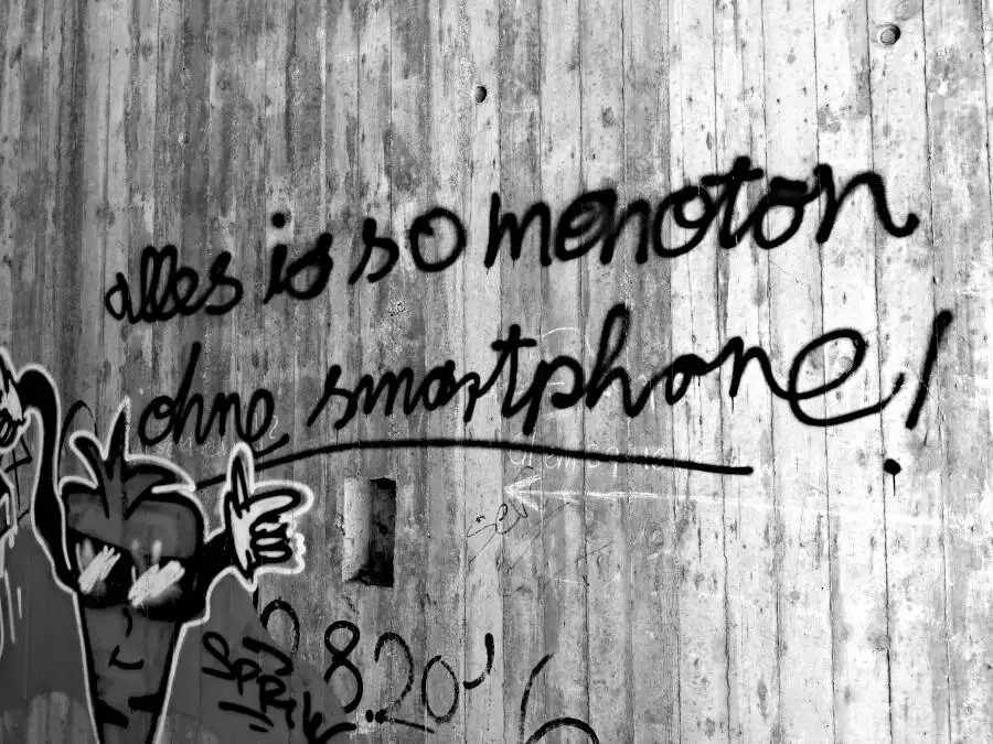 A graffiti in a tunnel